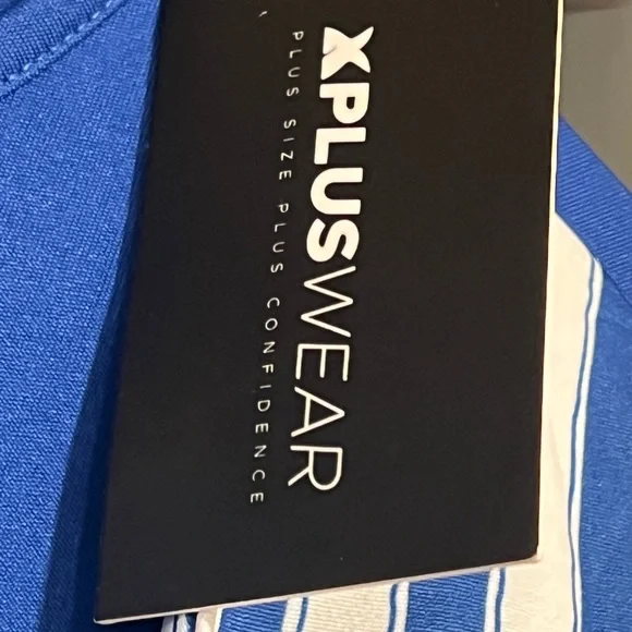 18. Chic Long Sleeve Blue Dress with Striped Detail - Picture 4 of 5